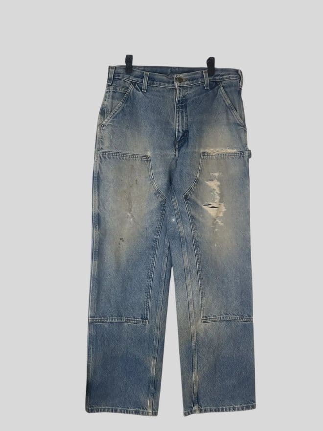 Bundle of Vintage Carhartt Double Knee & Carpenter Pants – Mixed Styles. thumbnail 4