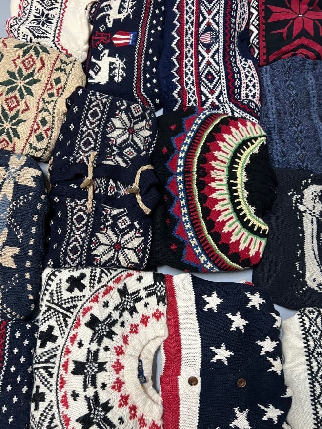 BUNDLE OF POLO MULTICOLOUR 3D KNIT SWEATERS — image 3 of 3