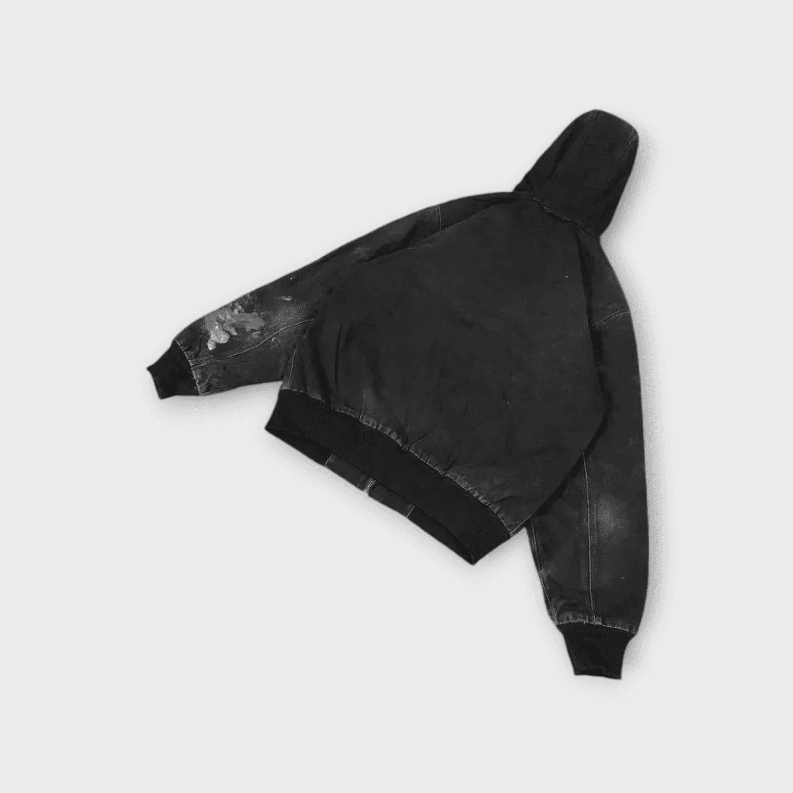 Vintage Carhartt Black Hooded Lined Active Jacket — image 6 of 8