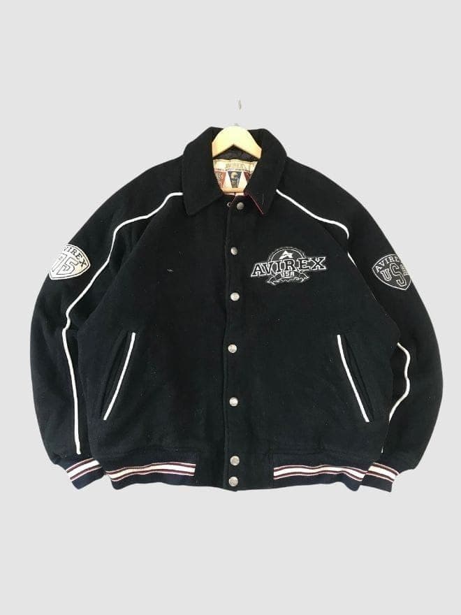 VINTAGE AVIREX STYLISH VARSITY STYLE JACKET — image 1 of 4