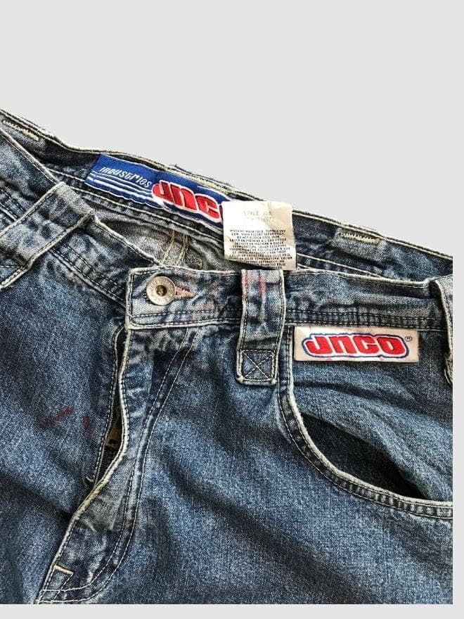 CRAZY VINTAGE JNCO SPELL OUT DENIM — image 4 of 6