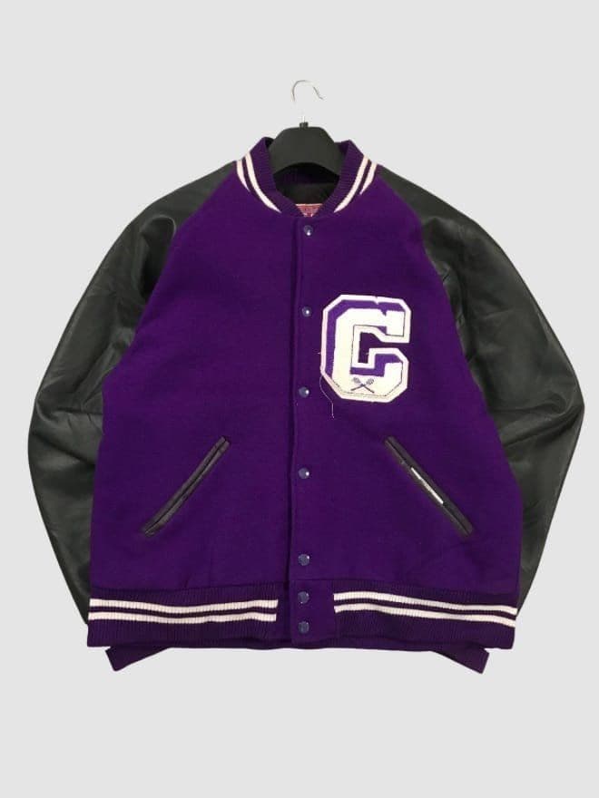 BUNDLE OF 10 VINTAGE CRAZY VARSITY JACKET — image 8 of 10