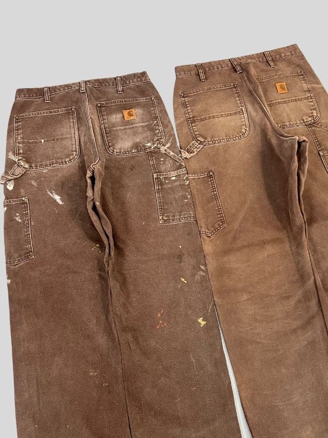 Crazy Bundle of 4 Vintage Carhartt Double Knee Denim Pants — image 4 of 17