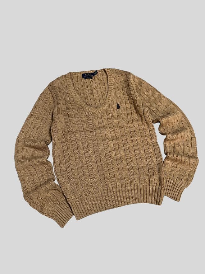 Bundle of Polo V-Neck Cable Knit Sweaters – Factory Leftover alternate