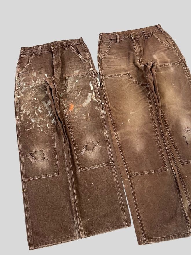 Crazy Bundle of 4 Vintage Carhartt Double Knee Denim Pants — image 5 of 17