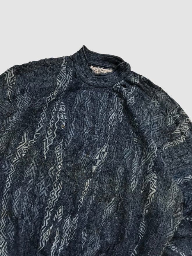 VINTAGE RARE COOGI BLUES 3D KNIT SWEATER thumbnail 2