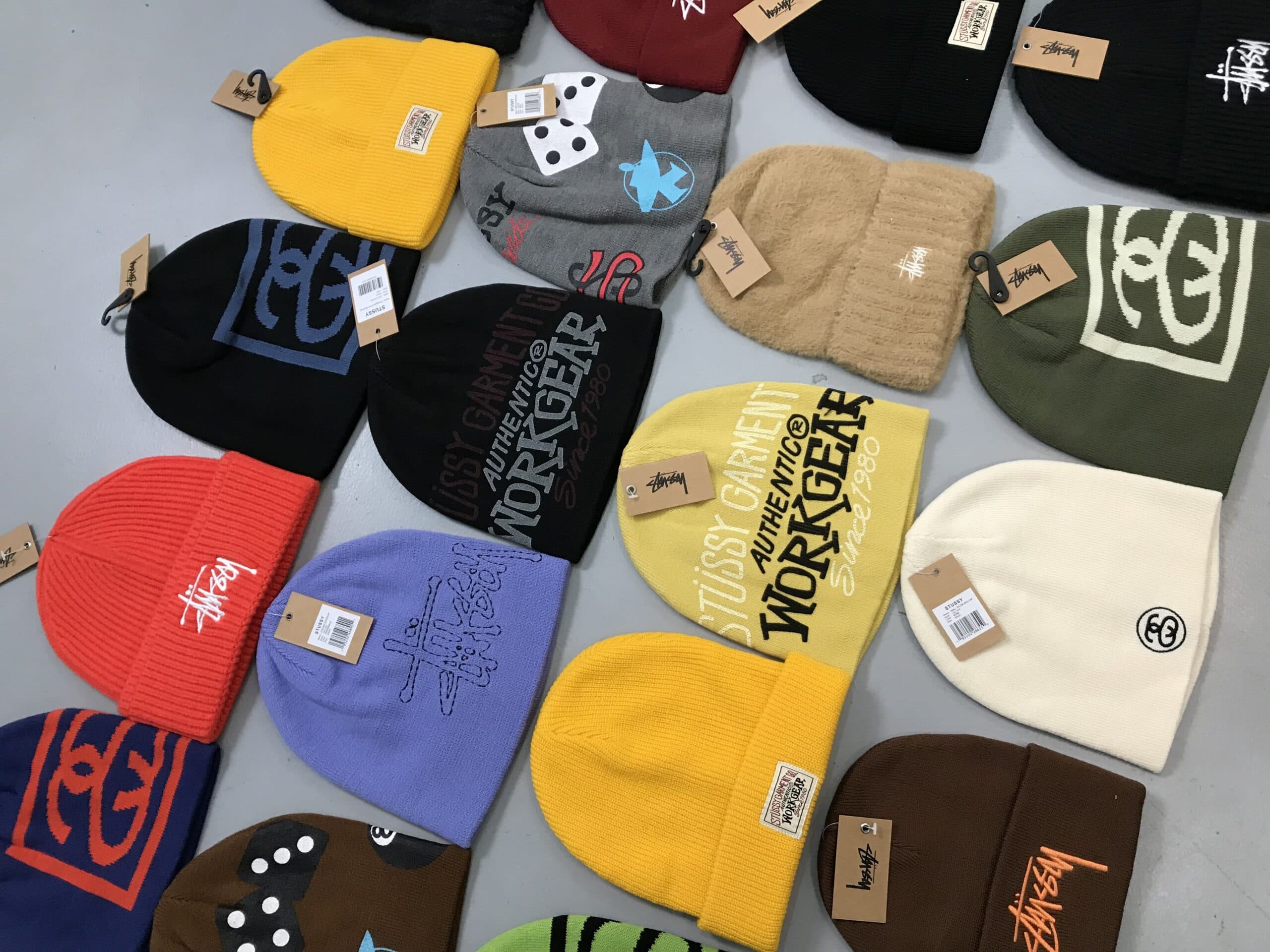 Bundle of Factory Leftover Stüssy Beanie  Caps – (30pcs) — image 6 of 12