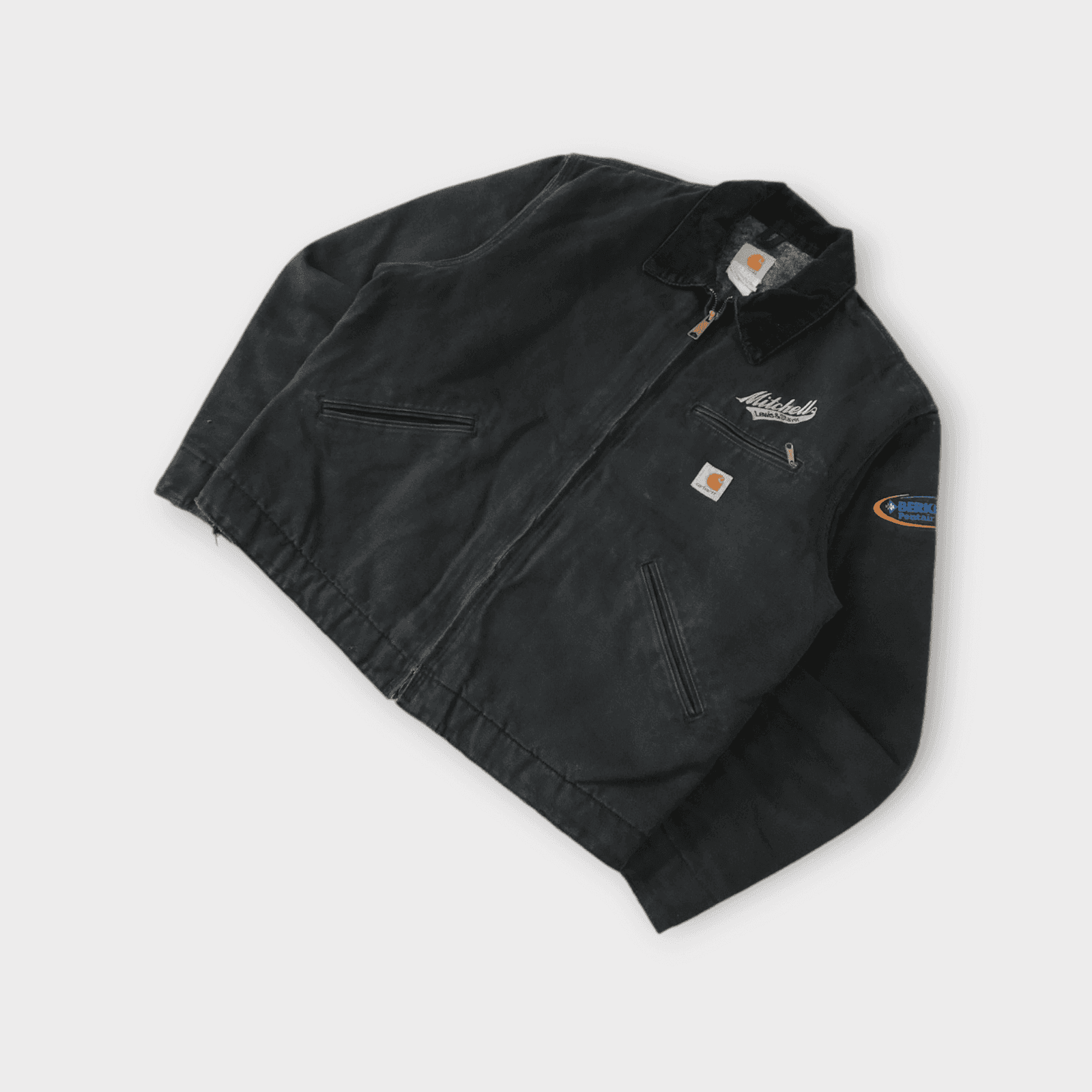 Vintage Carhartt J001 BLK Detroit Qulit Lined Jacket thumbnail 3