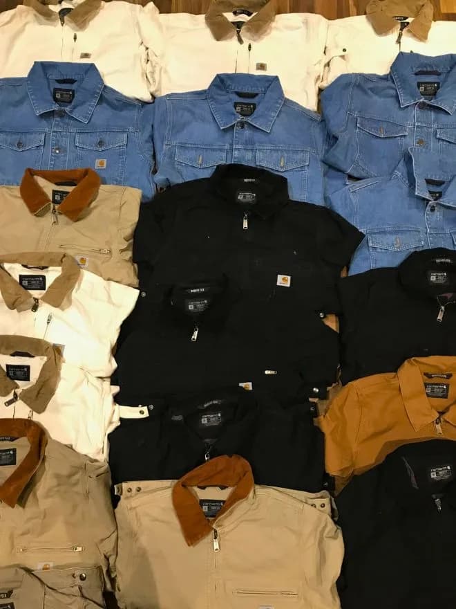 BUNDLE OF FACTORY LEFTOVER CARHARTT DETROIT JACKETS