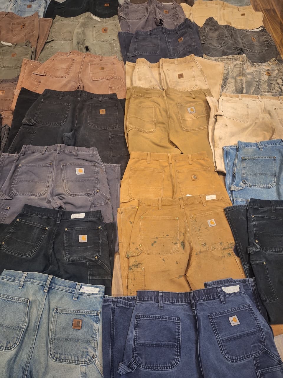 Bundle of Vintage Carhartt Double Knee & Carpenter Pants – Mixed Styles. thumbnail 3