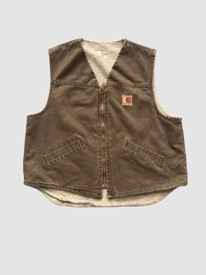VINTAGE CARHARTT SHERPA LINE VEST — image 1 of 3