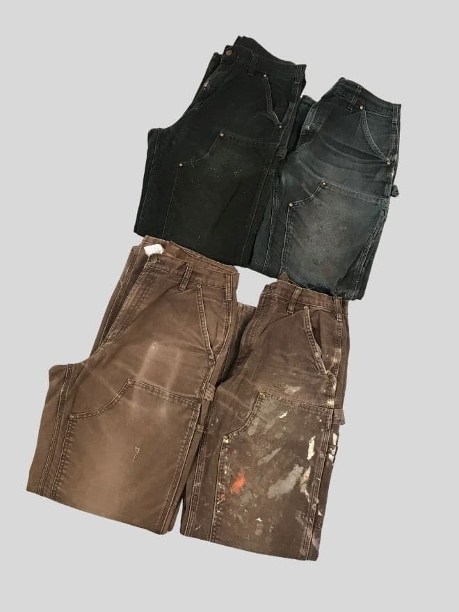 Crazy Bundle of 4 Vintage Carhartt Double Knee Denim Pants