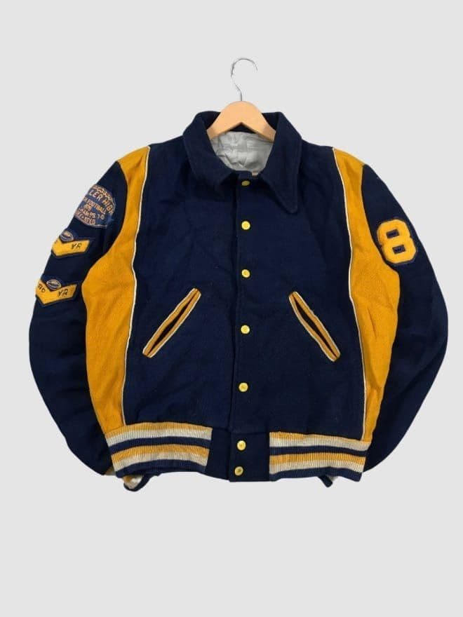 BUNDLE OF 10 VINTAGE CRAZY VARSITY JACKET — image 6 of 10