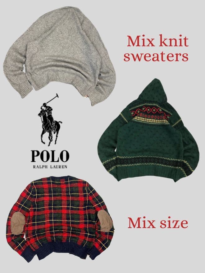 Bundle of 3 Polo Ralph Lauren Vintage Knit Sweaters – Men’s & Women’s — image 4 of 13
