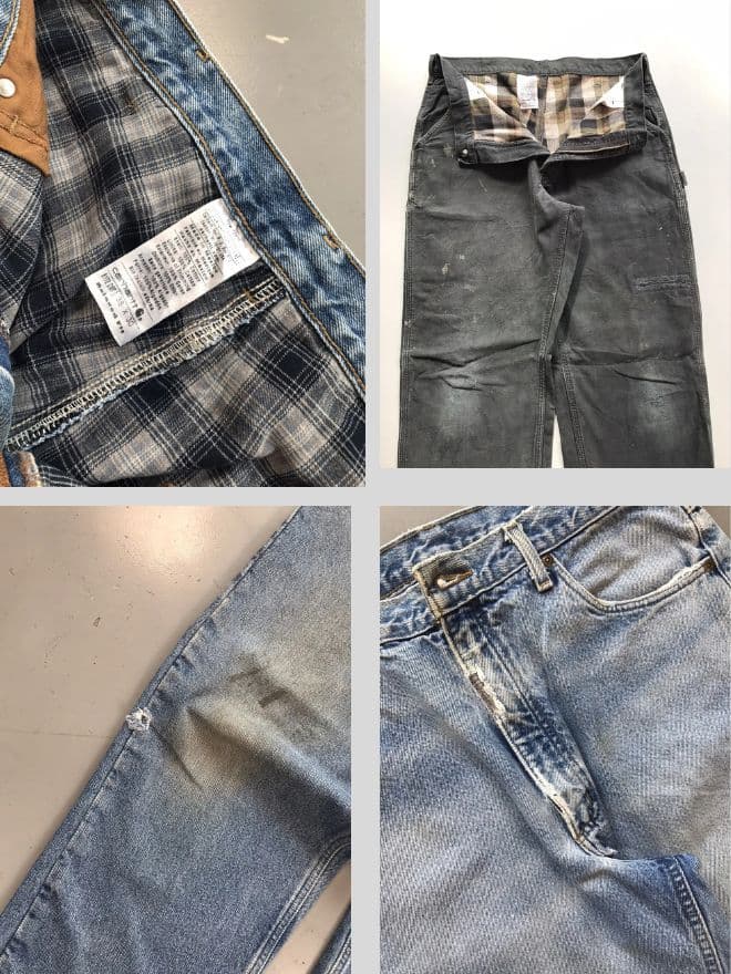 Bundle of 3 Vintage Carhartt Blanket-Lined Carpenter Denim – Size 36 — image 4 of 12