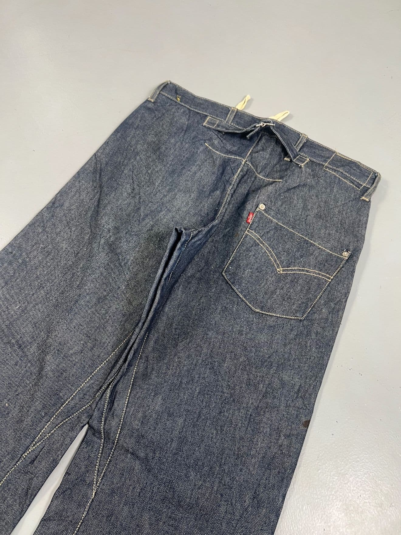 Bundle of Vintage Levi’s Engineer Buckle Belt Denim Jeans — image 6 of 7