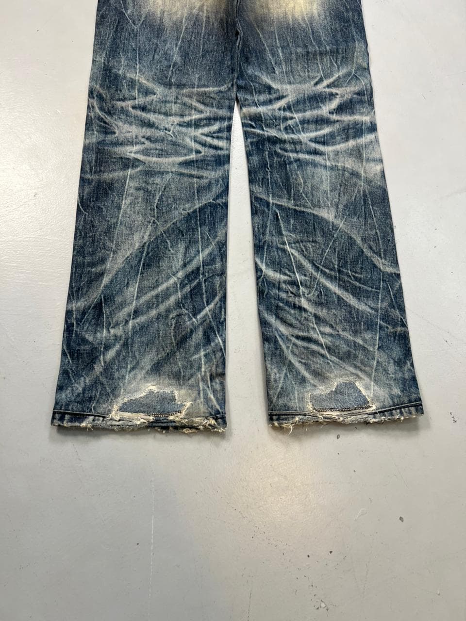 vintage y2k embroidered japanese denim pants thumbnail 3