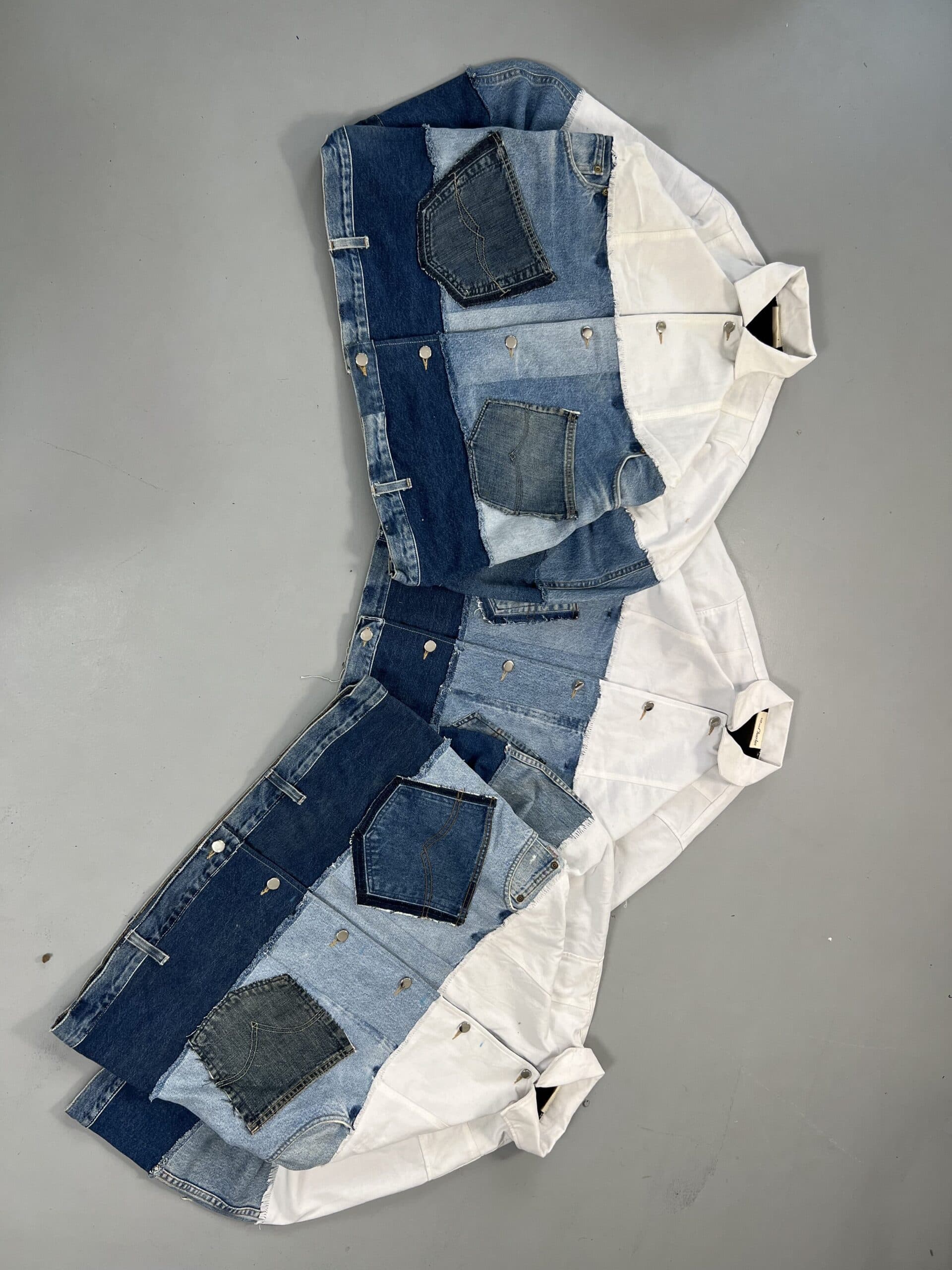 Bundle Upcycled Patchwork Denim Jacket | Vintage Levi’s, Lee & Dickies | Unisex Streetwear alternate