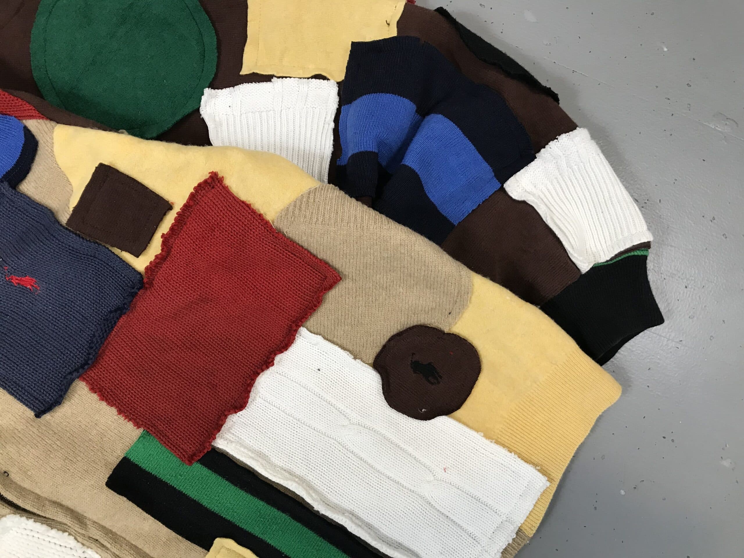 POLO Upcycled Knitted Zipper Sweater Multicolor – Regular Fit thumbnail 4