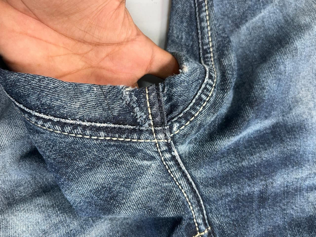 vintage y2k embroidered japanese denim pants (Copy) thumbnail 3