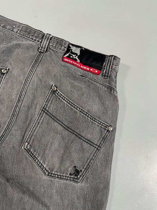 Vintage Oakley Baggy Fit Denim Jeans – Y2K Loose Streetwear thumbnail 3