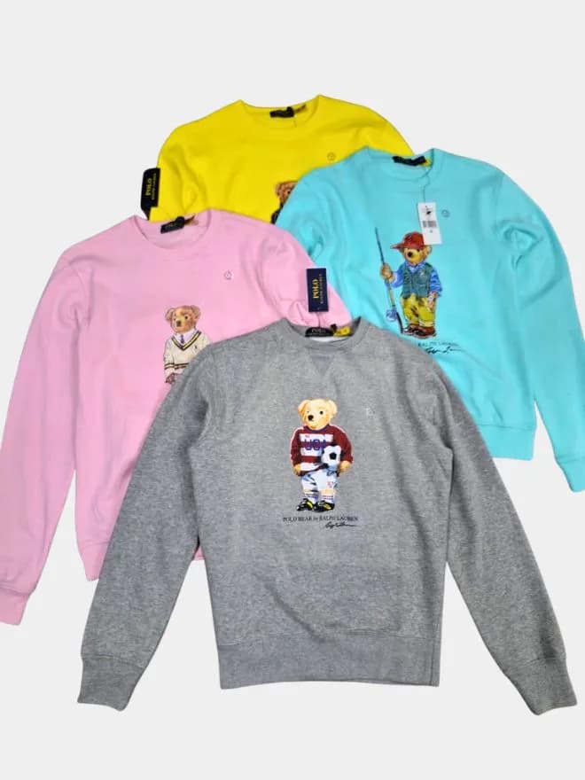 BUNDLE OF Ralph Lauren Polo Bear Sweatshirts — image 1 of 7