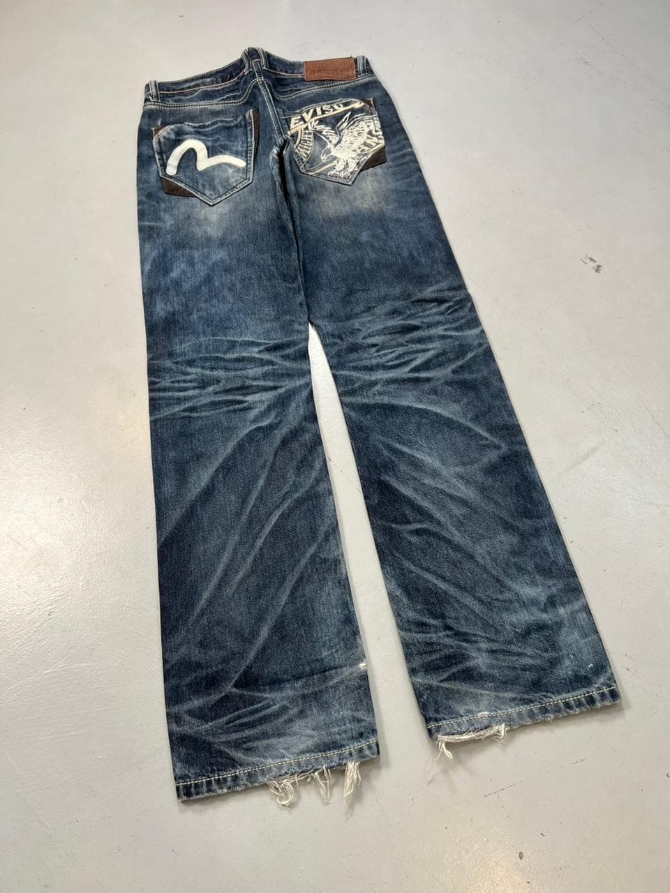 vintage y2k embroidered japanese denim pants (Copy)