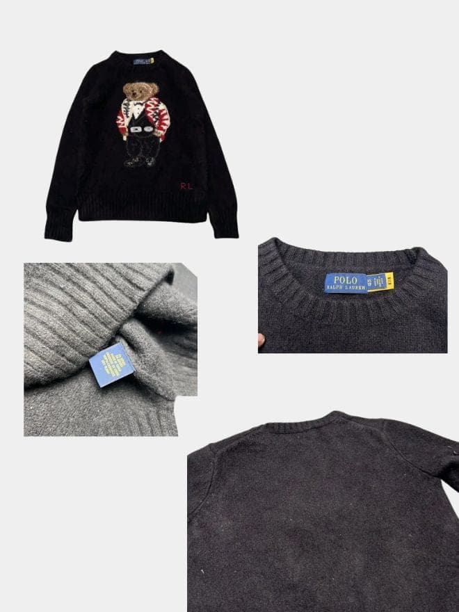 Bundle Of Vintage Ralph Lauren Polo Bear Sweater  — image 5 of 8
