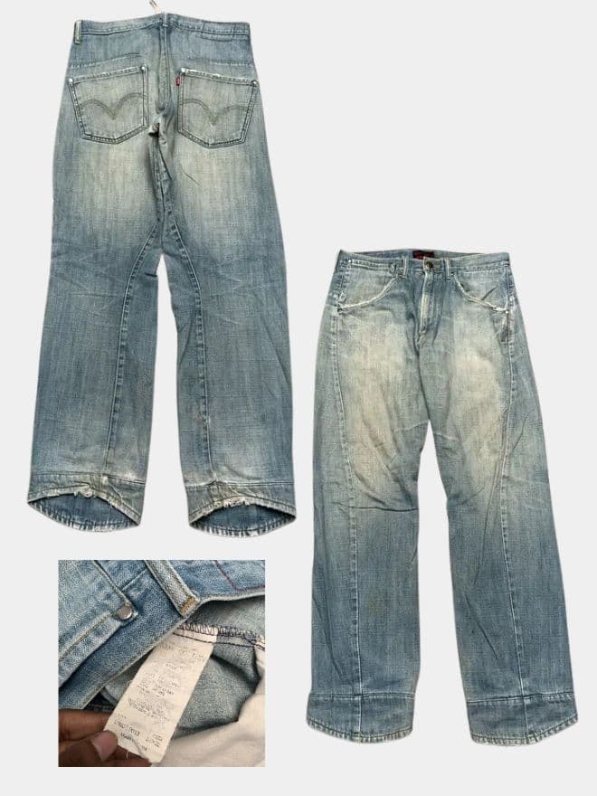 Vintage Levi's Engineer Jeans Bundle | Buckle Back & Classic Denim Mix — image 9 of 13