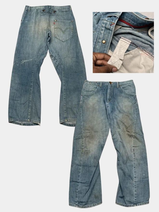 Vintage Levi's Engineer Jeans Bundle | Buckle Back & Classic Denim Mix — image 10 of 13