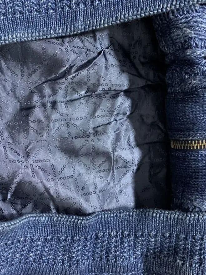 Vintage Coogi Blue Heavy Knit Full Zip Sweater — image 8 of 13