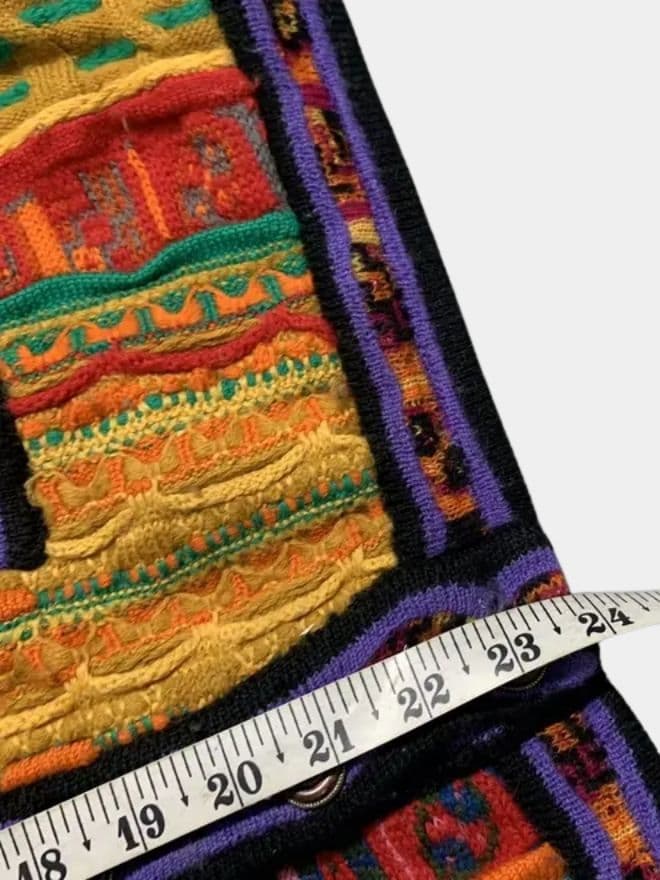 Coogi Australia Multicolor Button-Up V-Neck Knit Cardigan — image 12 of 13