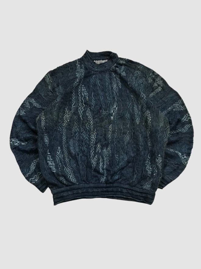 VINTAGE RARE COOGI BLUES 3D KNIT SWEATER — image 1 of 5