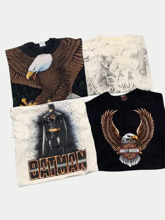 Vintage Harley-Davidson Graphic T-Shirt Bundle