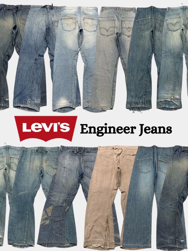 Vintage Levi's Engineer Jeans Bundle | Buckle Back & Classic Denim Mix