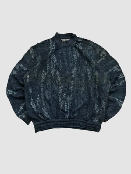 VINTAGE RARE COOGI BLUES 3D KNIT SWEATER