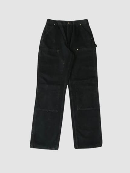 VINTAGE CARHARTT B01 BLK DOUBLE KNEE CARPENTER DENIM