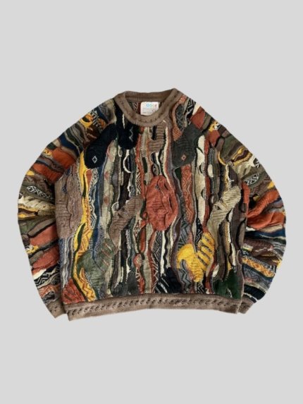 VINTAGE COOGI MULTICOLOR 3D KNIT SWEATERS
