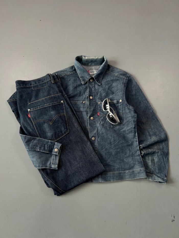 SET OF 2 VINTAGE LEVIS ENGINEER'S - Image 2