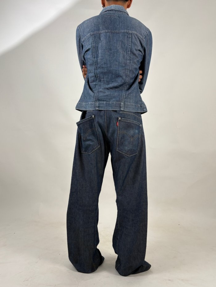 SET OF 2 VINTAGE LEVIS ENGINEER'S - Image 3