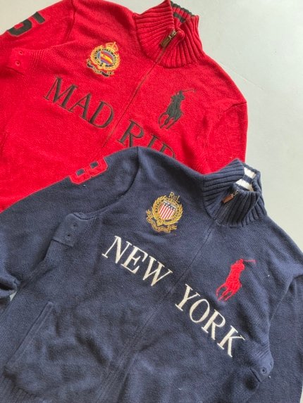 VINTAGE X BUNDLE OF 2 X POLO X FULL ZIPPER