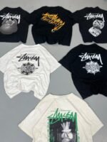 FACTORY LEFTOVER STUSSY PRINTED T BUNDLE OF 50