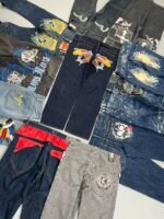 BUNDLE OF 20 VINTAGE HIP HOP EMBROIDERED DENIMS - Image 2